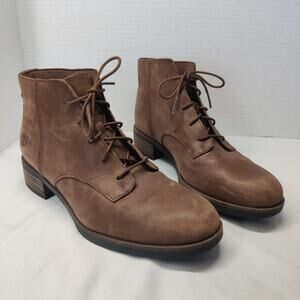 Timberland Beckwith Brown Full Grain Leather Lace Up Chukka Ankle Boots 7.5